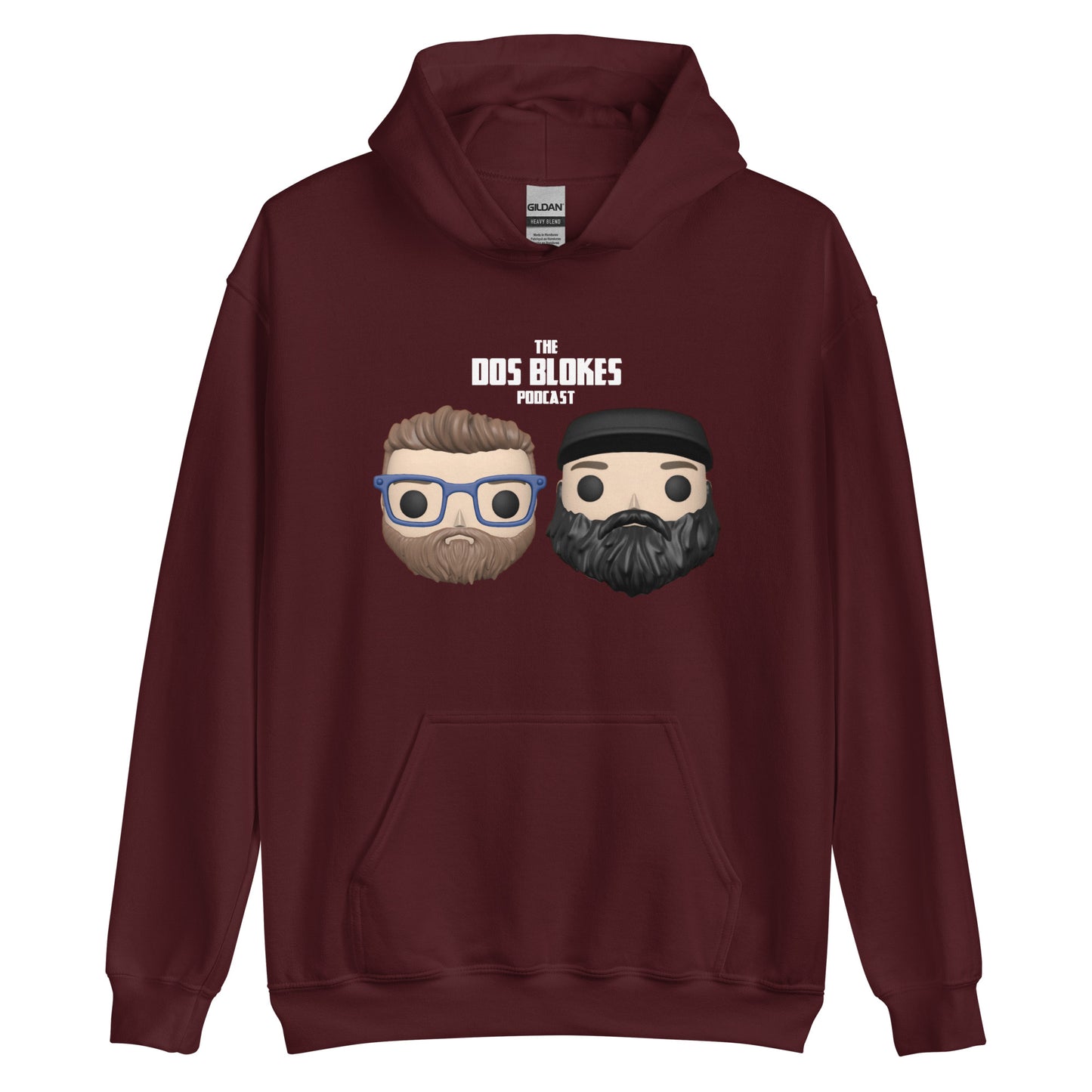 Dos Blokes Faces Hoodie