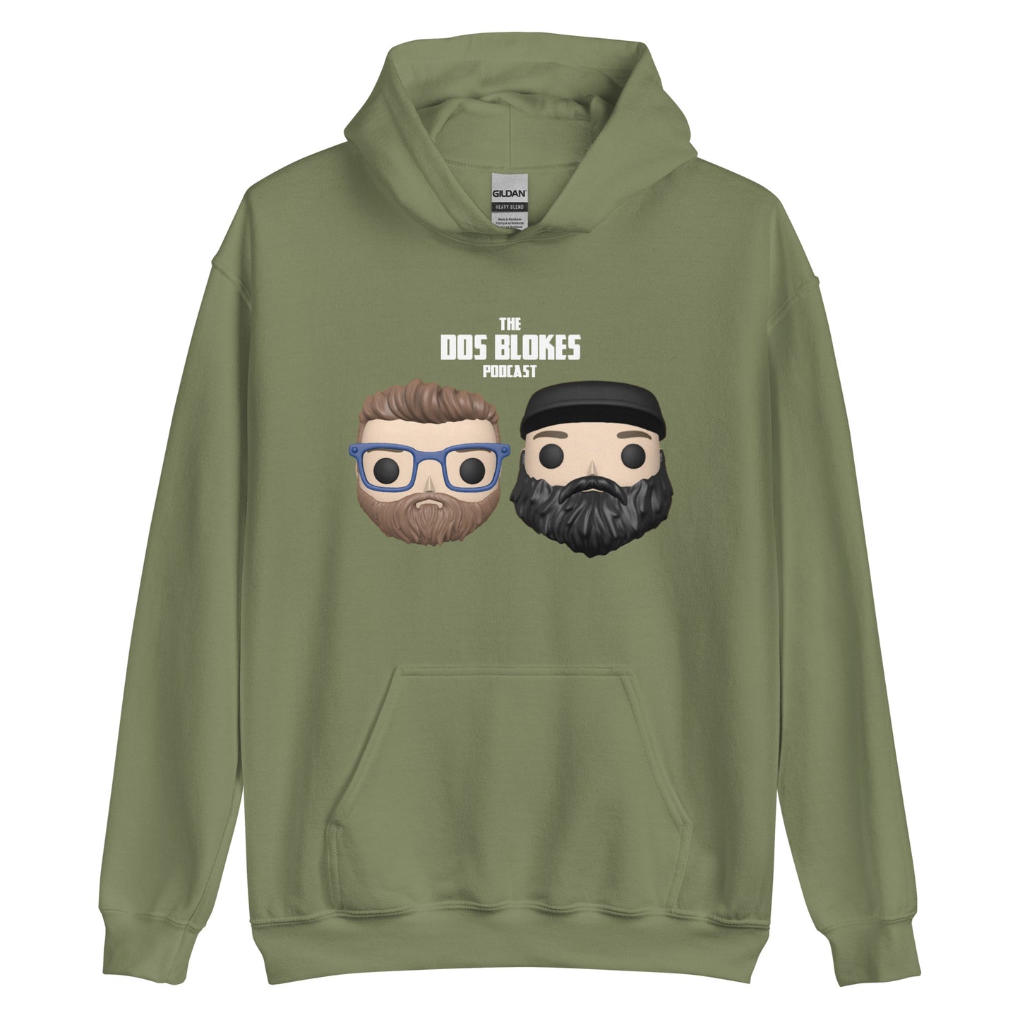 Dos Blokes Faces Hoodie